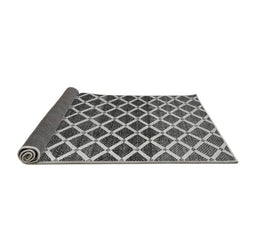 Sideview of Abstract Gray Modern Rug, abs4875gry