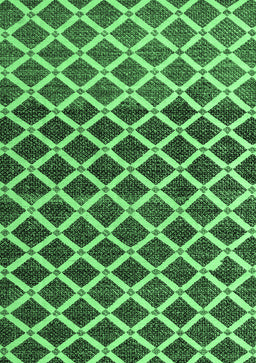 Abstract Emerald Green Modern Rug, abs4875emgrn