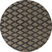 Round Machine Washable Abstract Khaki Green Rug, wshabs4876