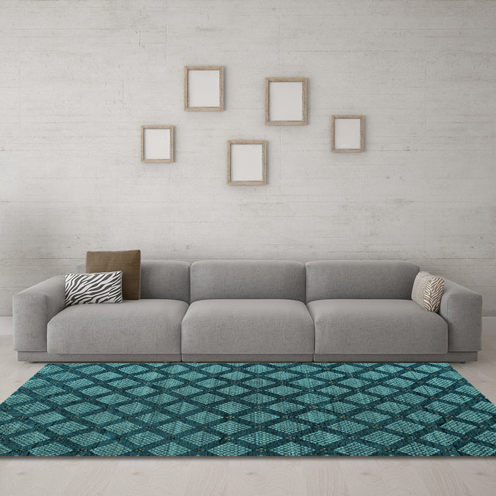 Machine Washable Abstract Light Blue Modern Rug in a Living Room, wshabs4876lblu