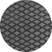 Round Abstract Gray Modern Rug, abs4876gry