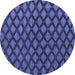 Round Machine Washable Abstract Blue Modern Rug, wshabs4876blu