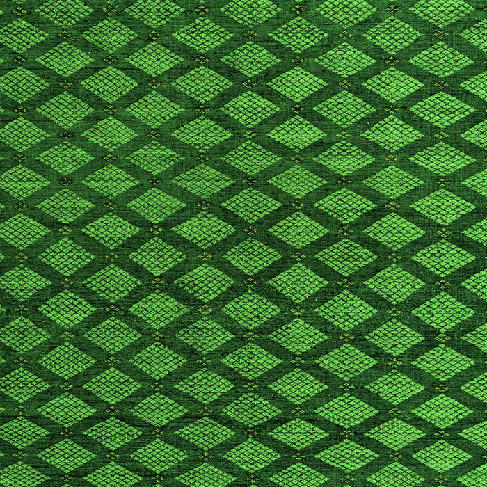 Square Abstract Green Modern Rug, abs4876grn