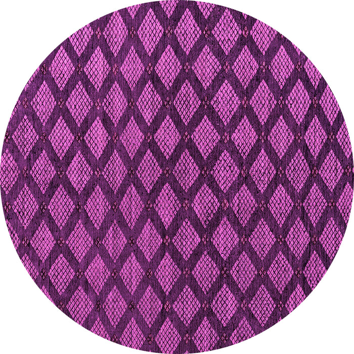Round Abstract Pink Modern Rug, abs4876pnk