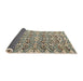 Sideview of Abstract Sandstone Brown Modern Rug, abs4877