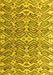 Abstract Yellow Modern Rug, abs4877yw