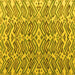 Square Abstract Yellow Modern Rug, abs4877yw