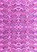 Machine Washable Abstract Pink Modern Rug, wshabs4877pnk