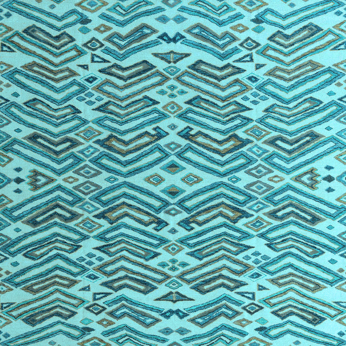 Square Machine Washable Abstract Light Blue Modern Rug, wshabs4877lblu