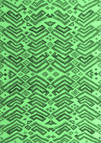 Abstract Emerald Green Modern Rug, abs4877emgrn