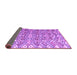 Sideview of Abstract Purple Modern Rug, abs4877pur