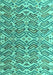 Abstract Turquoise Modern Rug, abs4877turq