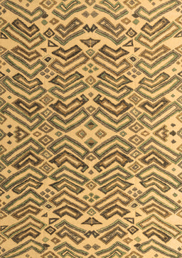 Abstract Brown Modern Rug, abs4877brn