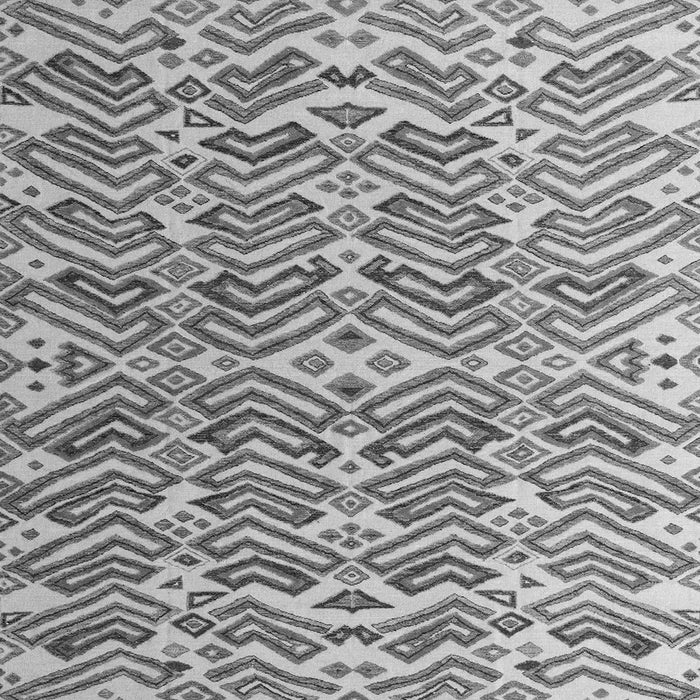 Square Abstract Gray Modern Rug, abs4877gry