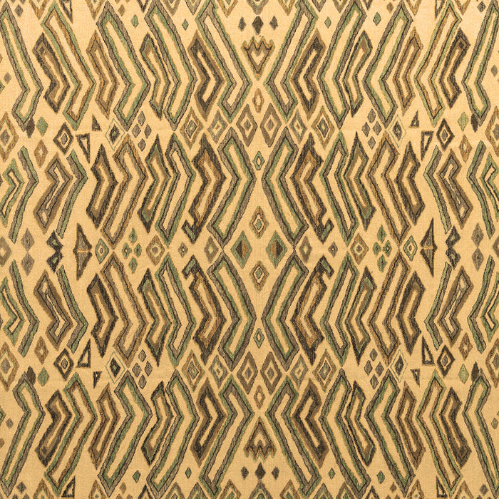 Square Machine Washable Abstract Brown Modern Rug, wshabs4877brn