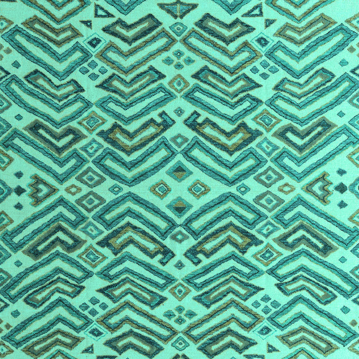 Machine Washable Abstract Turquoise Modern Area Rugs, wshabs4877turq