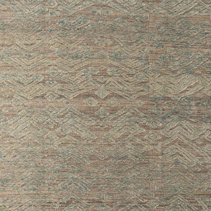 Abstract Dark Green Modern Rug, abs4878