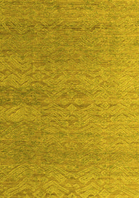 Abstract Yellow Modern Rug, abs4878yw