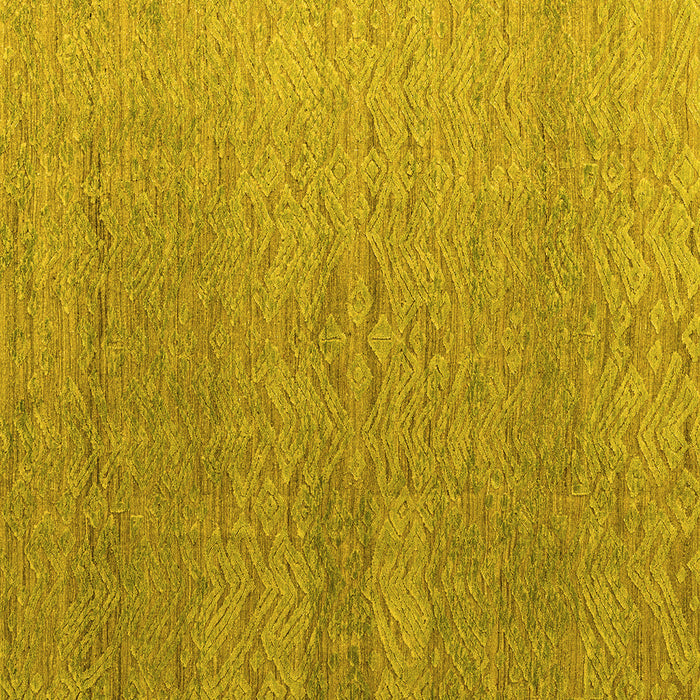 Square Abstract Yellow Modern Rug, abs4878yw