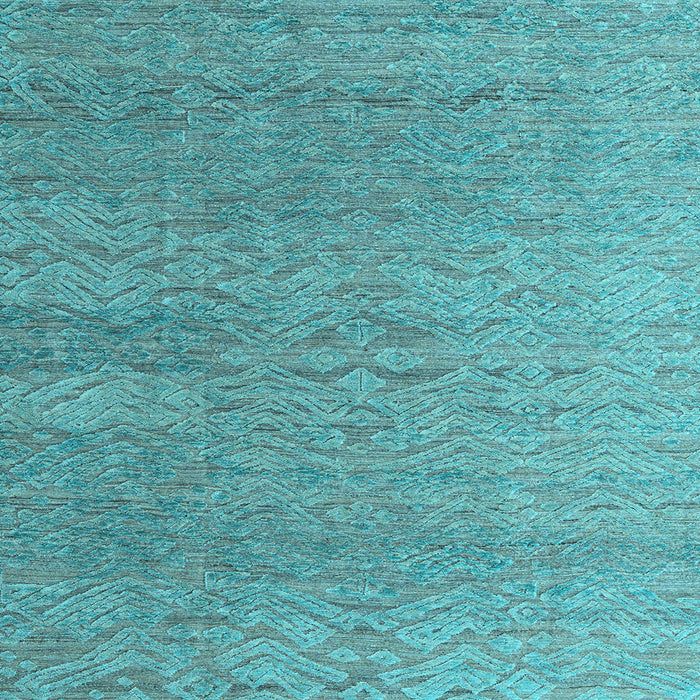 Square Abstract Light Blue Modern Rug, abs4878lblu