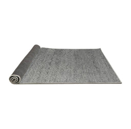 Sideview of Abstract Gray Modern Rug, abs4878gry