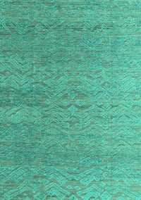 Abstract Turquoise Modern Rug, abs4878turq