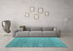 Machine Washable Abstract Light Blue Modern Rug in a Living Room, wshabs4878lblu