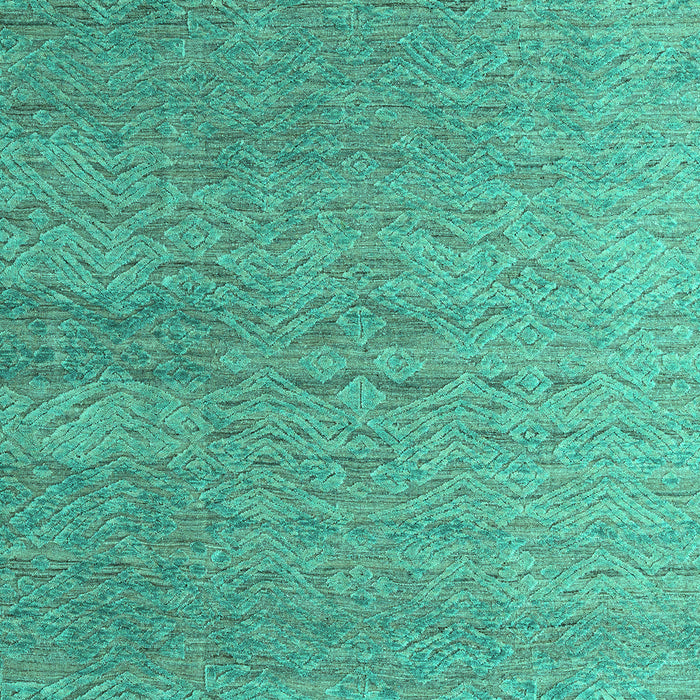 Machine Washable Abstract Turquoise Modern Area Rugs, wshabs4878turq