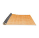 Sideview of Abstract Orange Modern Rug, abs4879org