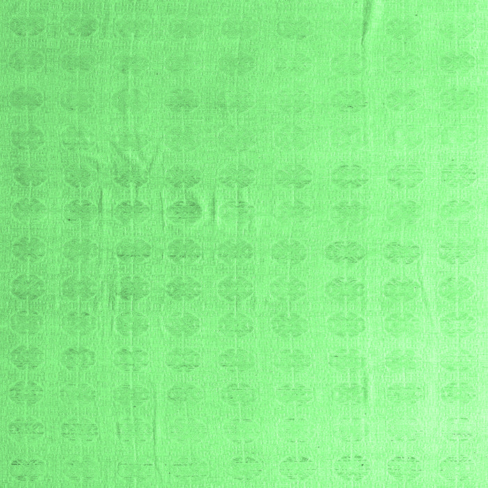 Square Machine Washable Abstract Emerald Green Modern Area Rugs, wshabs4879emgrn