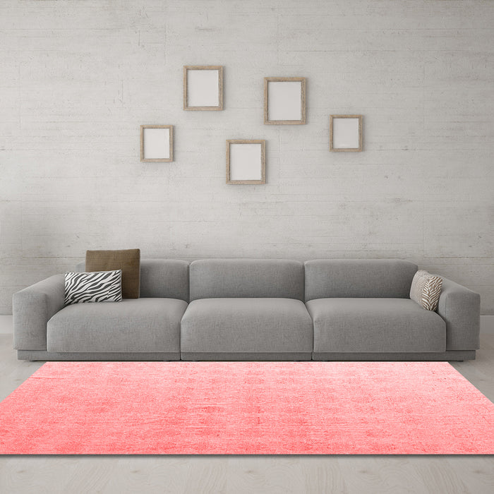 Modern Red Washable Rugs