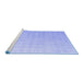 Sideview of Machine Washable Abstract Blue Modern Rug, wshabs4879blu