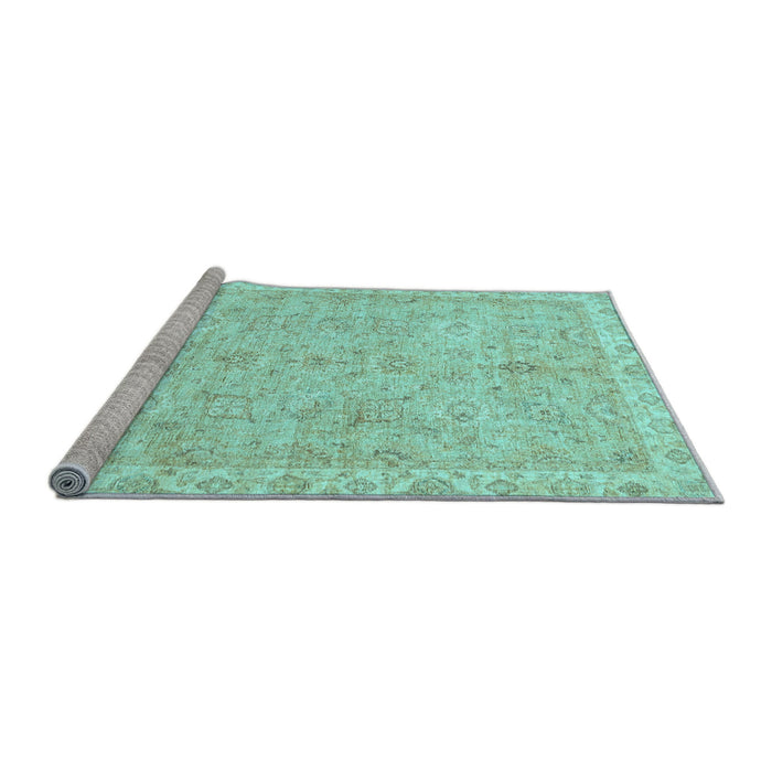 Sideview of Machine Washable Abstract Light Blue Modern Rug, wshabs487lblu