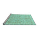 Sideview of Machine Washable Abstract Light Blue Modern Rug, wshabs487lblu