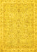 Machine Washable Abstract Yellow Modern Rug, wshabs487yw