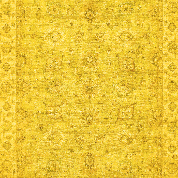 Machine Washable Abstract Yellow Modern Rug, wshabs487yw