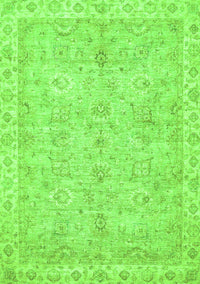 Abstract Green Modern Rug, abs487grn