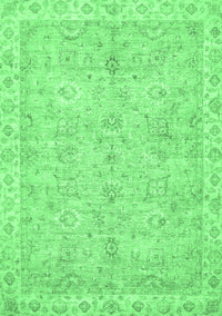 Abstract Emerald Green Modern Rug, abs487emgrn