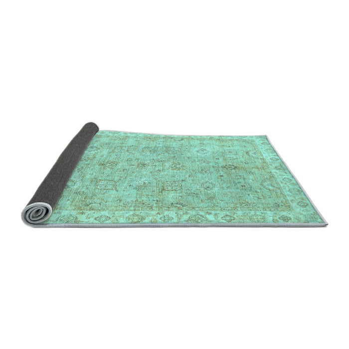 Sideview of Abstract Light Blue Modern Rug, abs487lblu