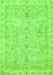 Machine Washable Abstract Green Modern Area Rugs, wshabs487grn