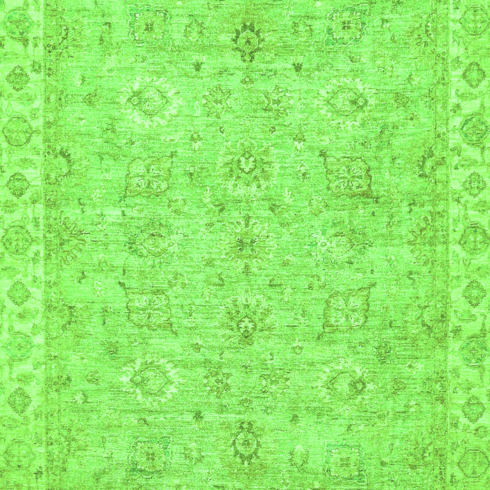 Machine Washable Abstract Green Modern Area Rugs, wshabs487grn