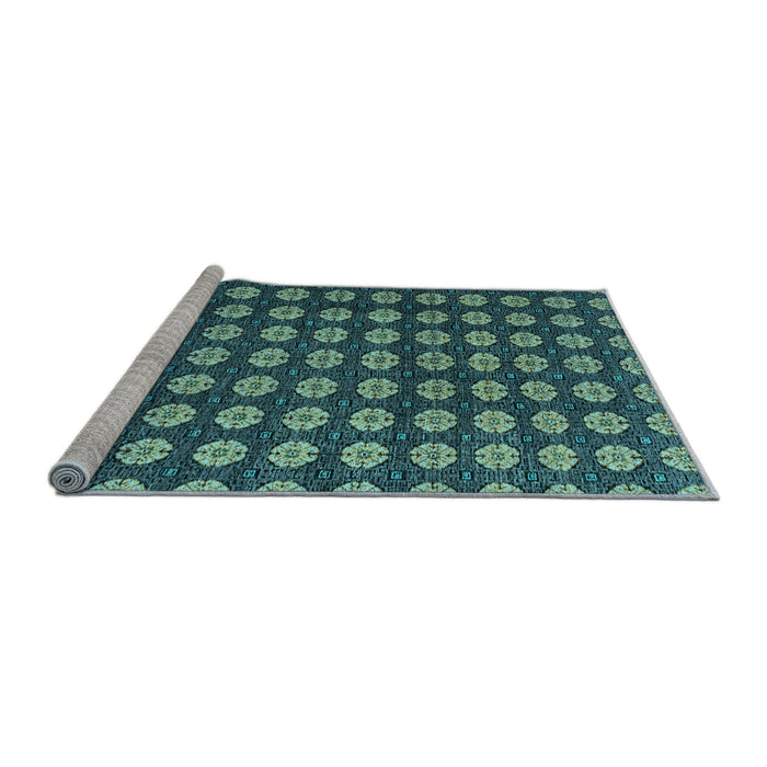 Sideview of Machine Washable Abstract Light Blue Modern Rug, wshabs4880lblu