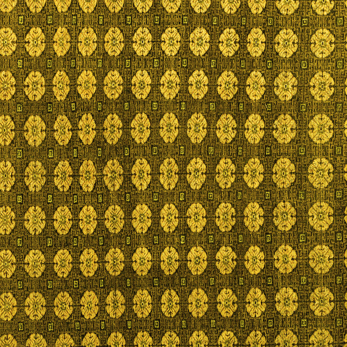 Square Abstract Yellow Modern Rug, abs4880yw