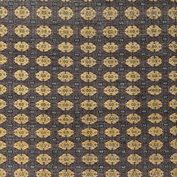 Square Abstract Orange Brown Modern Rug, abs4880