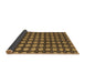 Sideview of Abstract Brown Modern Rug, abs4880brn