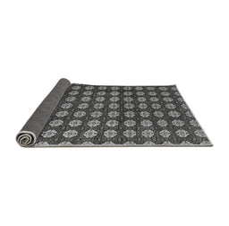 Sideview of Abstract Gray Modern Rug, abs4880gry