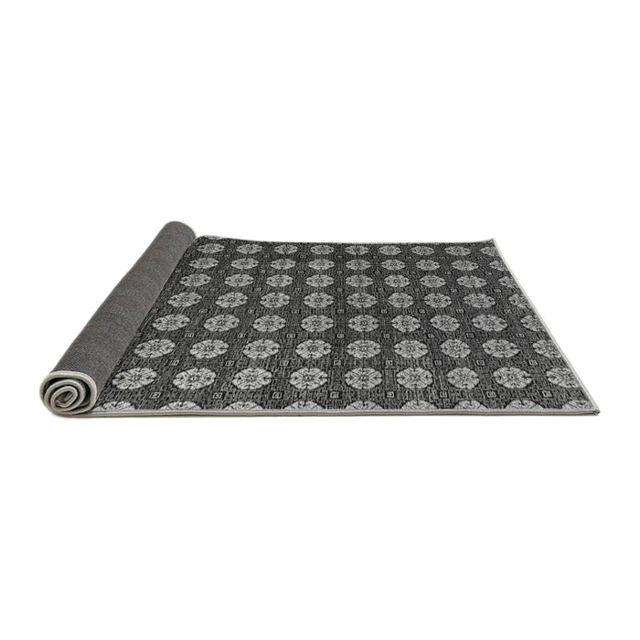 Sideview of Abstract Gray Modern Rug, abs4880gry