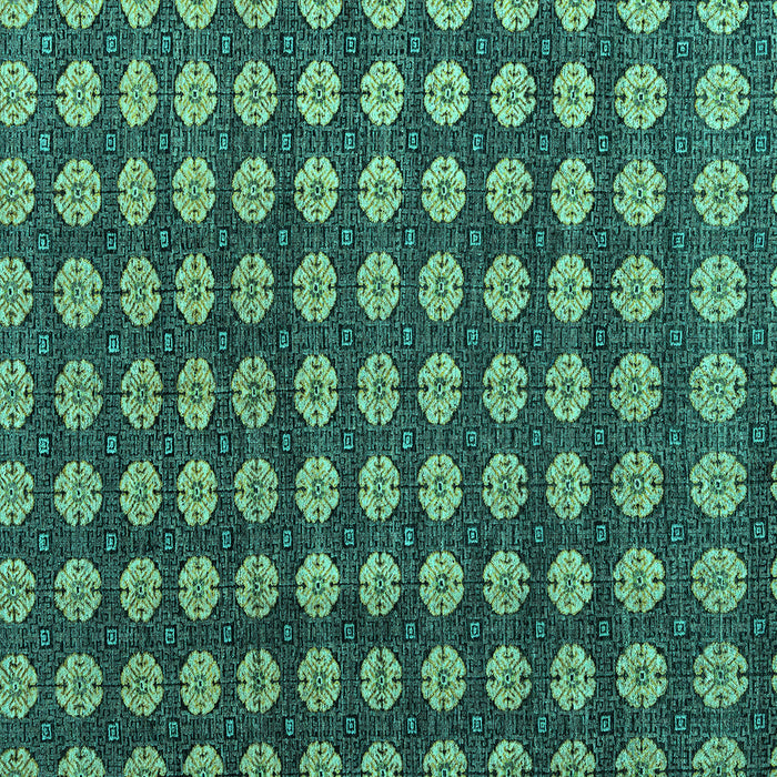 Square Abstract Turquoise Modern Rug, abs4880turq