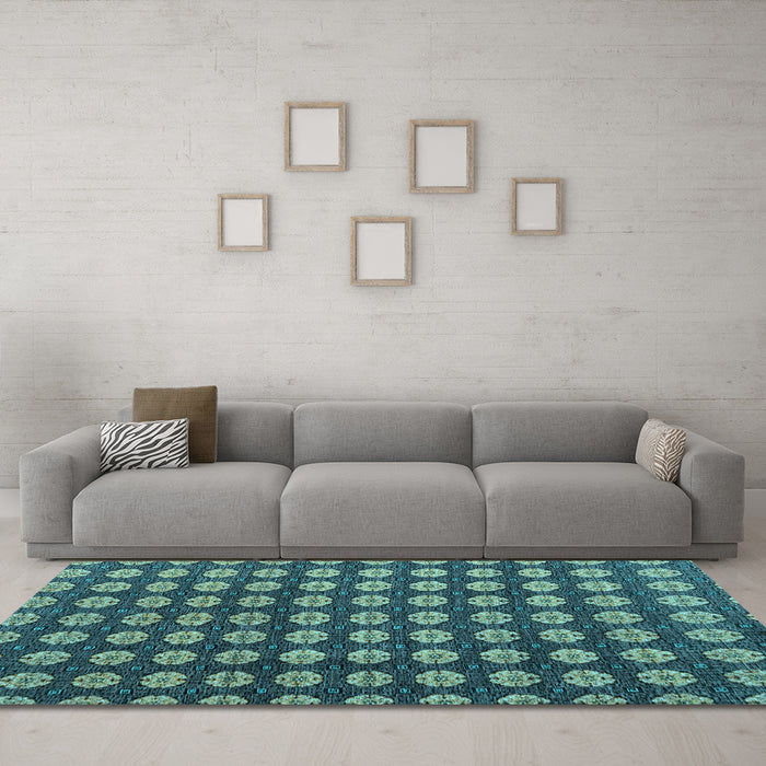 Machine Washable Abstract Light Blue Modern Rug in a Living Room, wshabs4880lblu