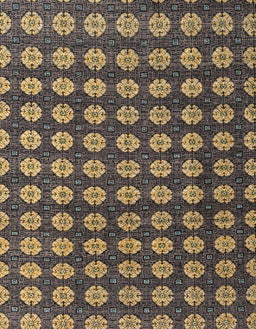 Abstract Orange Brown Modern Rug, abs4880